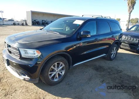 2016 Dodge Durango Limited z USA, uszkodzony, nr VIN 1C4RDHDGXGC301370